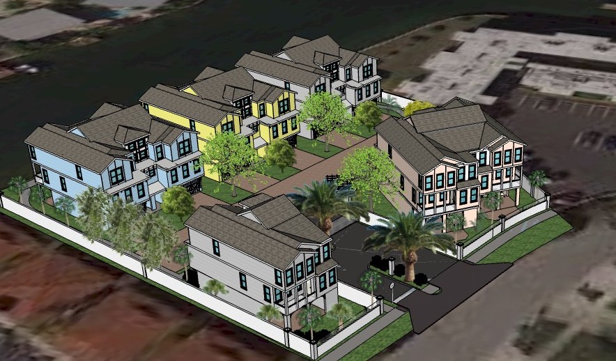 Sea Palms Townhomes computer rendering